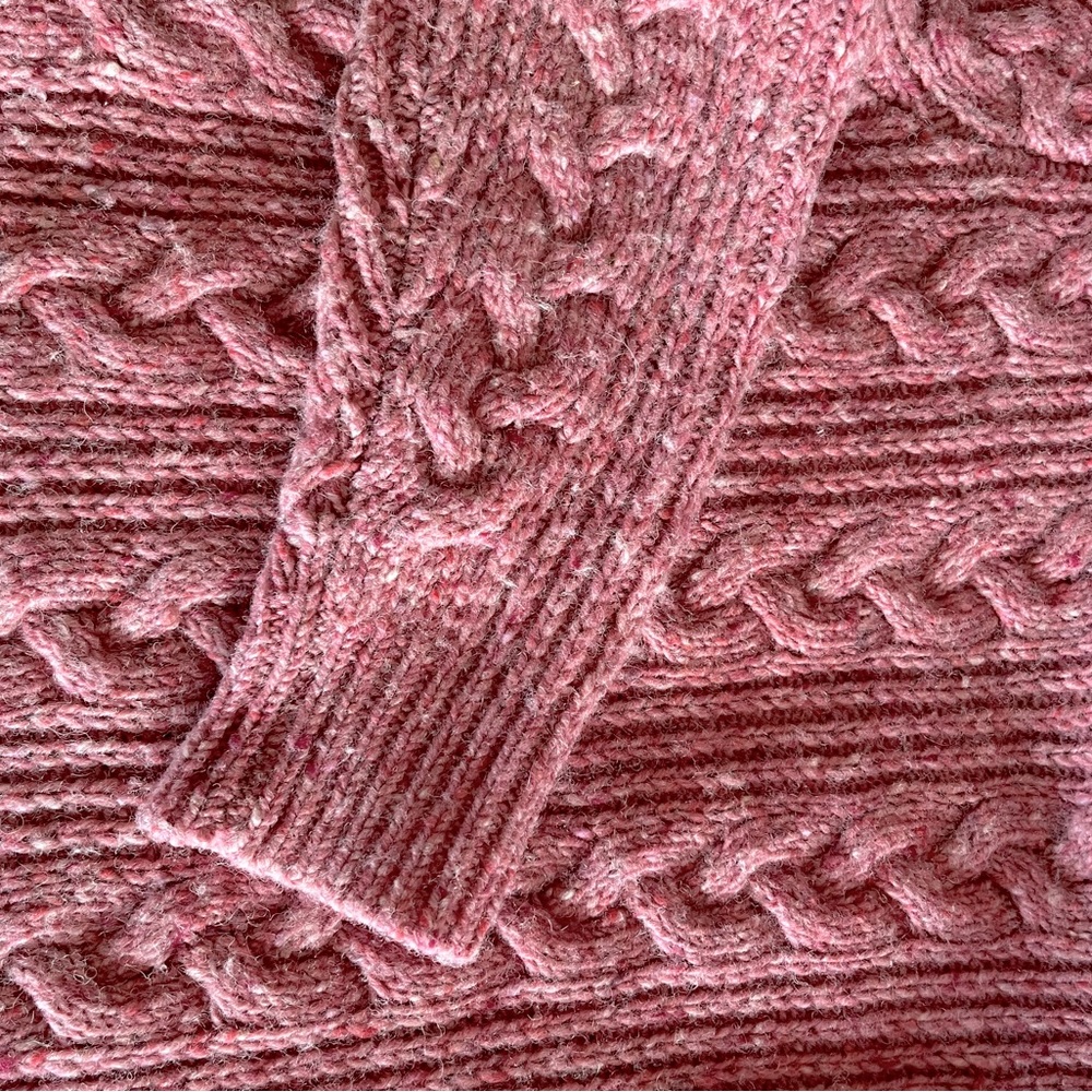 J. Crew Kilcarra Donegal Cable Knit Crewneck Sweater, XS - Picture 5 of 9